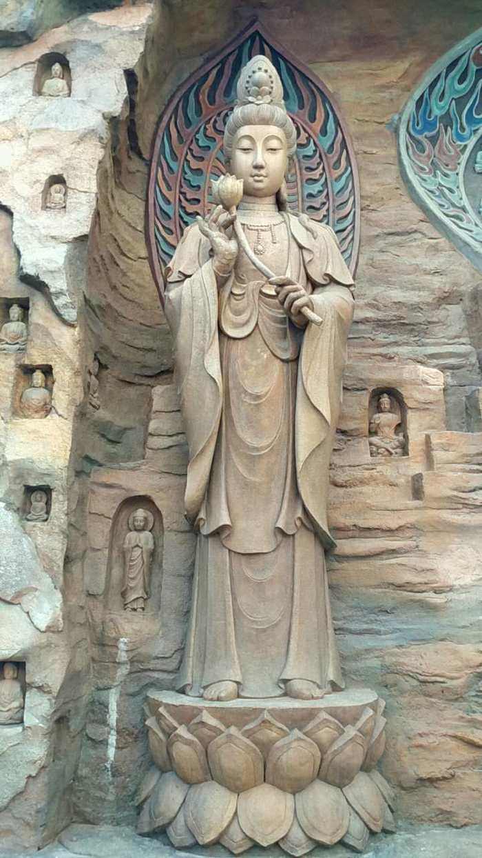 摩崖神刻假山石雕-观音像