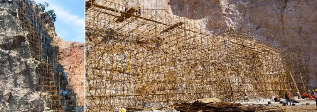 假山瀑布-边坡改造